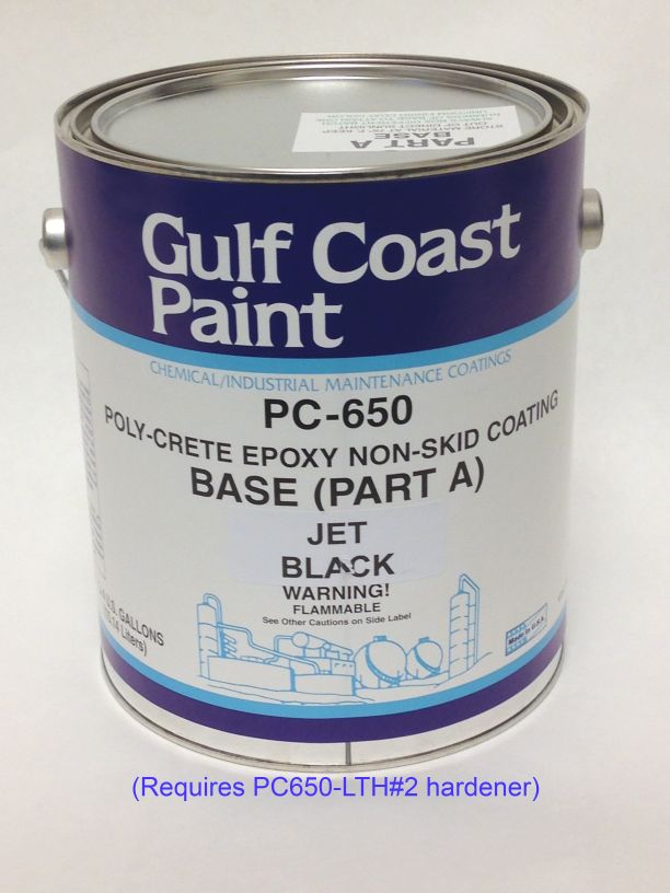 TWOPART EPOXY BLACK NON SKID PAINT (Limited quant Cottrell Trailers