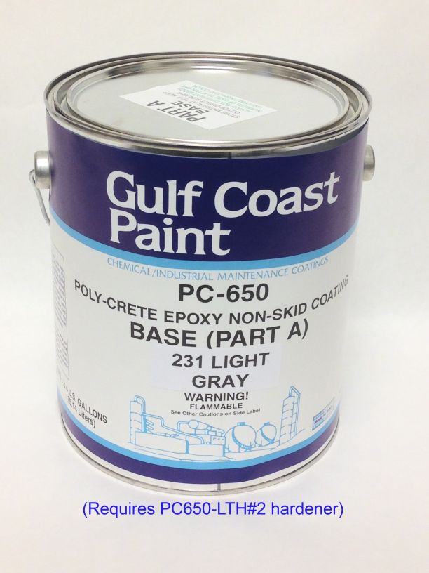 TWOPART EPOXY LIGHT GRAY NON SKID PAINT (Limit Cottrell Trailers